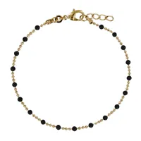 bracelet plaqué or billes et petites perles