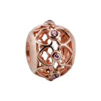 charms amore & baci rp1l503 perles argent 925/1000 rose coeur femme