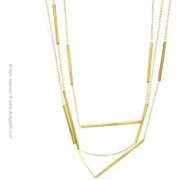 collier et pendentif 20108-006 argent doré - diva gioielli ray