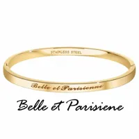 bracelet femme athème - b2541-04-dore acier doré