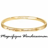 bracelet composé athème - b2541-09-dore acier doré femme