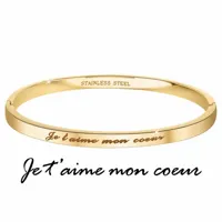 bracelet composé athème b2541-13-dore acier dore femme
