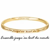bracelet composé athème b2541-14-dore femme