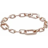 bracelet link métal doré à l'or rose fin 585/1000 pandora me