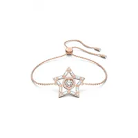 bracelet femme swarovski - 5617882 métal doré rose