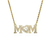 collier femme 5649933 en métal doré - mother's day swarovski
