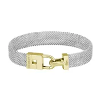 bracelet femme lacoste enie - 2040270 acier doré