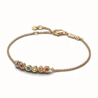 bracelet chaîne avengers pierres d?infinité multicolore - marvel x pandora