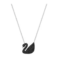 collier et pendentif swarovski bijoux 5347329 - cygne noir serti femme