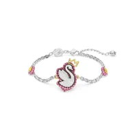 bracelet femme 5650188 en métal rhodié  - pop swan swarovski