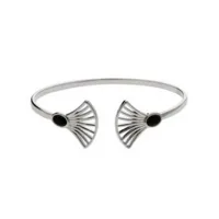 bracelet kosma arielle jwbb00006-argent - métal argenté & onyx noir femme