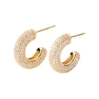 pdpaola boucles d'oreilles - king gold - en argent plaqué or - ar01-576-u