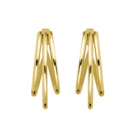 boucles d'oreilles rosefield "triple hoops gold" - jethg-j573