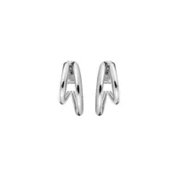 boucles d'oreilles rosefield "double hoops silver" - jedhs-j576