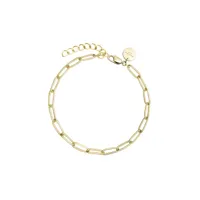 bracelet rosefield "rectangle chain bracelet gold" - jbrcg-j561