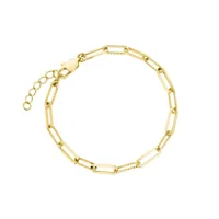 bracelet rosefield "hammered chain bracelet gold" - jbhcg-j595