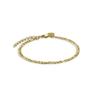 bracelet rosefield " figaro chain bracelet gold" - jbfcg-j532