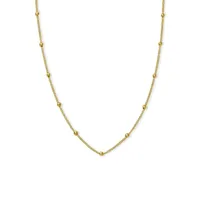 collier rosefield "dotted necklace gold" - jdchg-j057