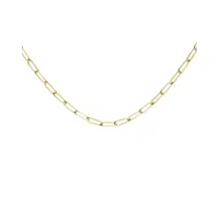 collier rosefield "rectangle chain necklace gold" - jnrcg-j564