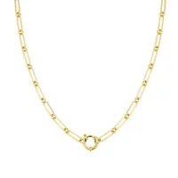 collier rosefield "chunky chain necklace gold" - jnrrg-j614