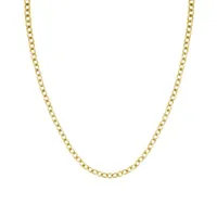 collier rosefield "oval chainlink necklace gold" - jnocg-j626