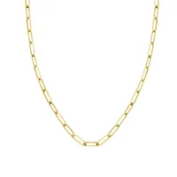 collier rosefield "hammered chain necklace gold" - jnhcg-j628