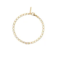 pdpaola bracelet chaîne en argent plaqué or - lettre a - pu01-538-u