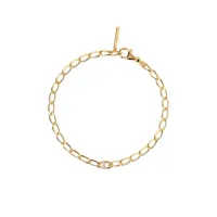 pdpaola bracelet chaîne en argent plaqué or - lettre l - pu01-549-u