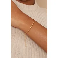 bracelet simple style poulie plaqué or, doré