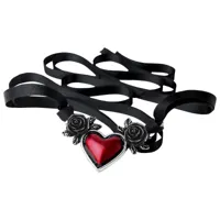 collier pendentif + ruban femme alchemy blood heart