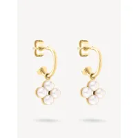 boucles d'oreille or rose - 23mm