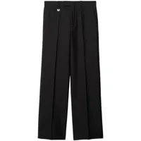 burberry- wool and silk blend trousers
