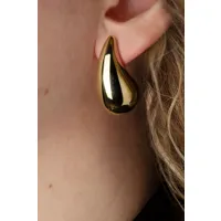 puces d'oreilles en forme de goutte haily en plaqué or