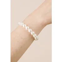 bracelet priscilla pearl en blanc cassé.