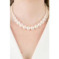 collier priscilla pearl en blanc cassé