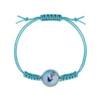 disney bracelet frozen ii bs0007srjl textile, 925 argent