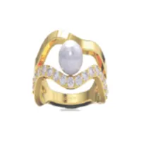 sif jakobs jewellery bague pour femme sj-r12363-pcz-yg-50 925 argent